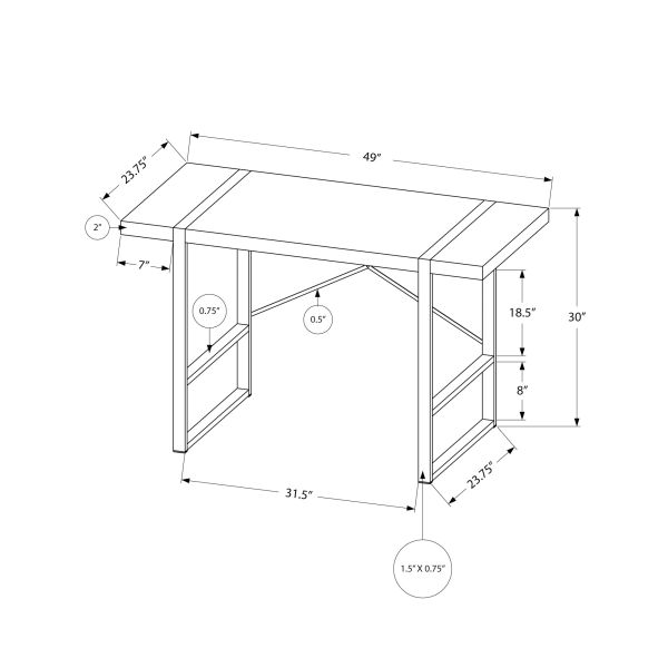 Computer Desk， Home Office， Laptop， 48