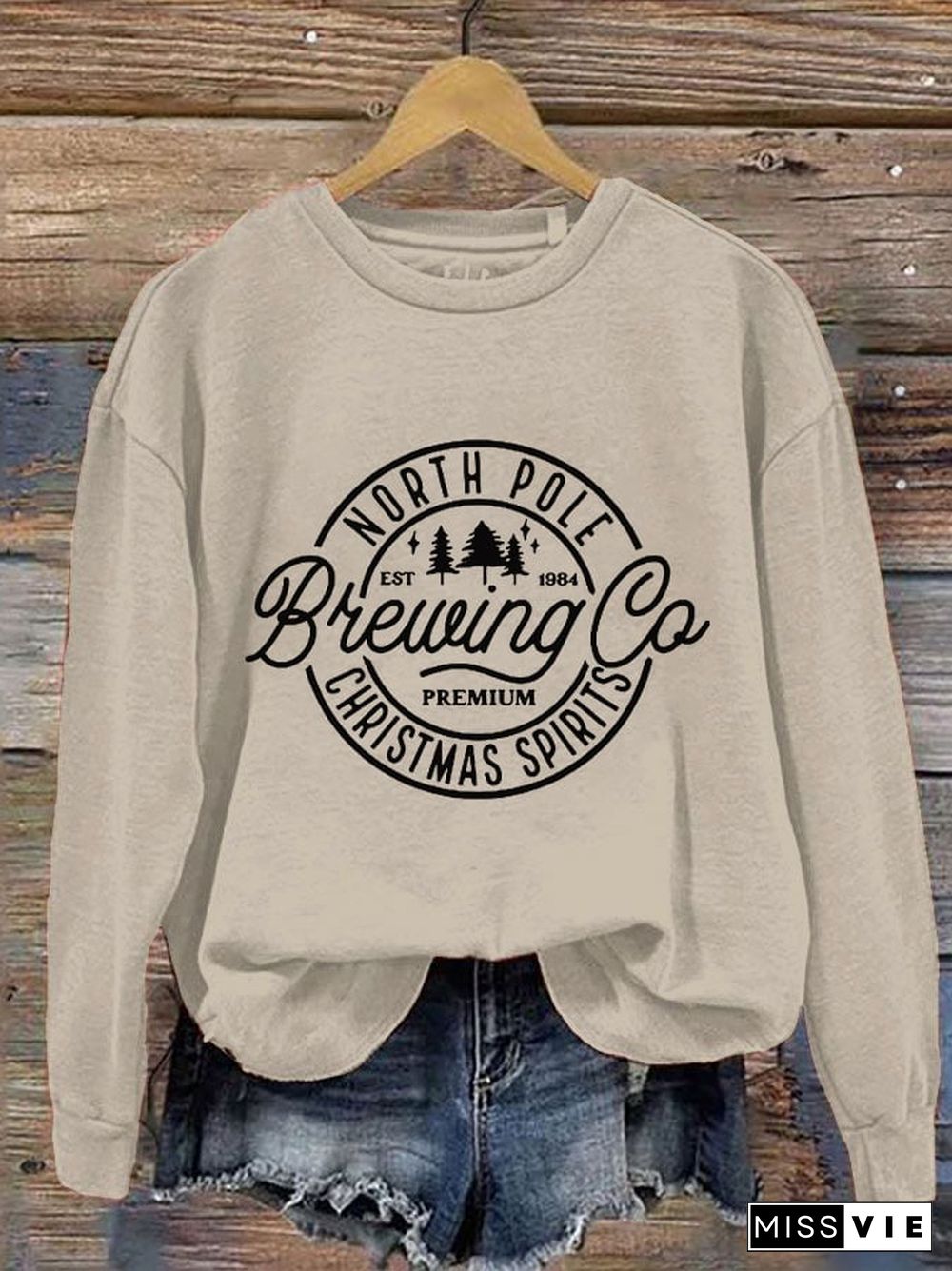 Women's North Pole Brewing Co Printed Sweatshirt