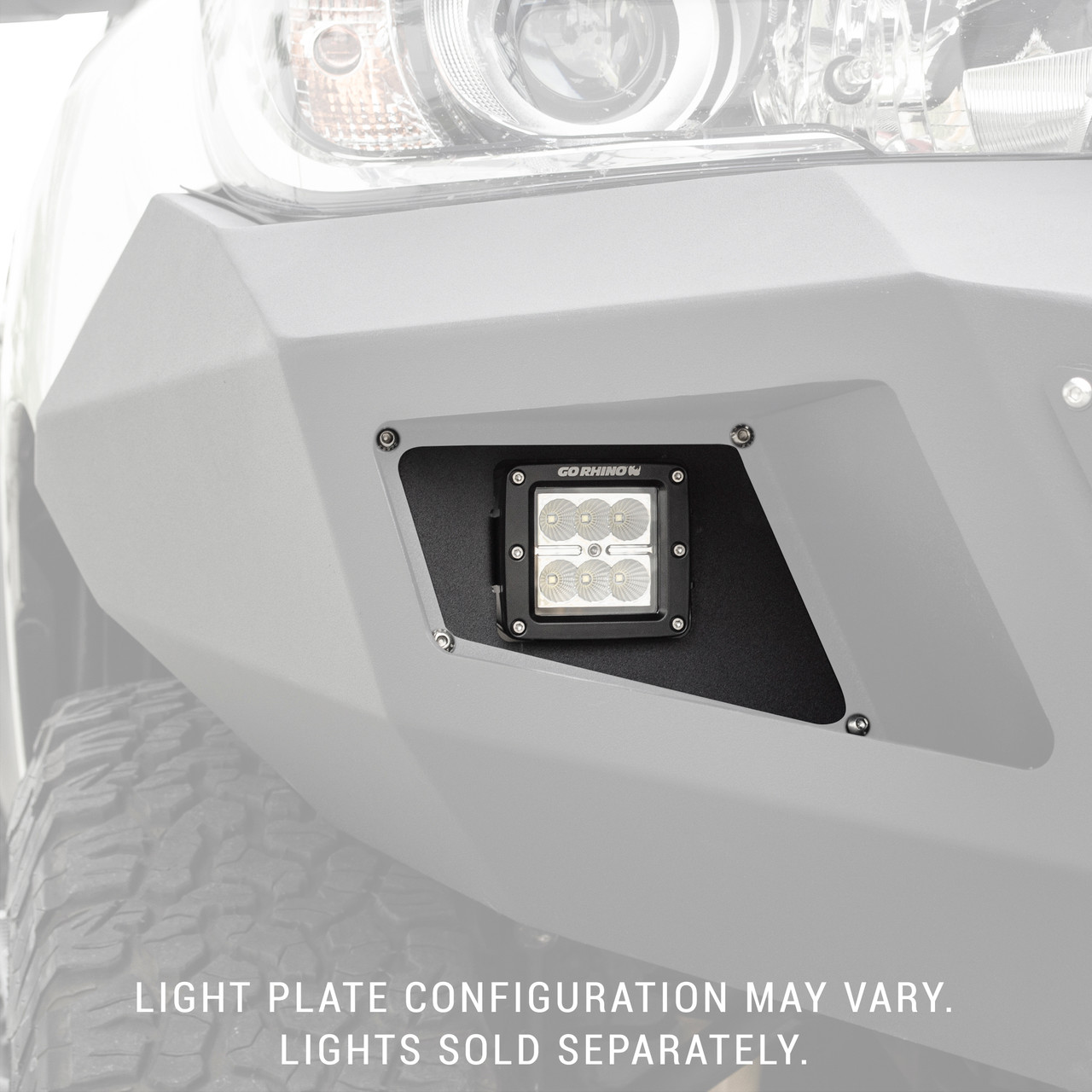 Go Rhino BR5BR10 Front Light Plates