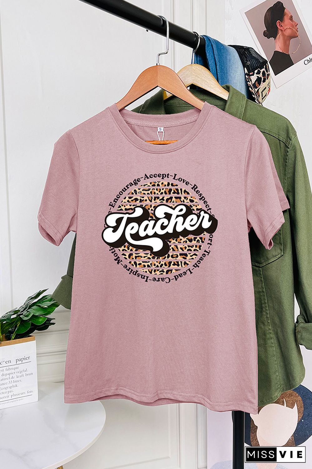 Teacher Circle Short Sleeve Graphic Tee Wholesale