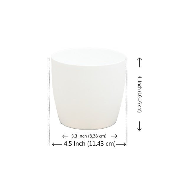 4.5 inch (11 cm) Ronda No. 1110 Round Plastic Planter