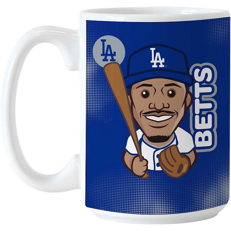 Mookie Betts Los Angeles Dodgers 15oz. Player Caricature Mug