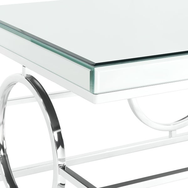 Picket House Furnishings Katie Square Mirrored End Table