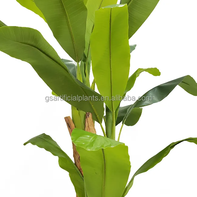 Customization Reality  Plastic 180Cm Artificial Banana Leaves For Indoor Outdoor Decoration Artificial Trees