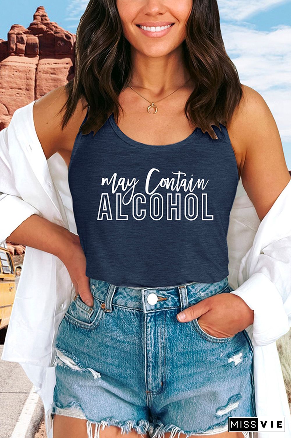 May Contain Alcohol Tank Top