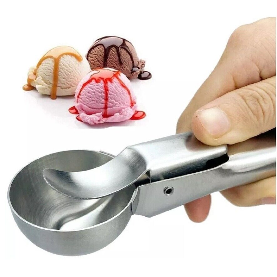 Stainless Steel Easy Trigger Ice Cream Scoop