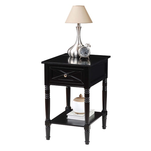 The Gray Barn Cranesbill Country End Table with Charging Station