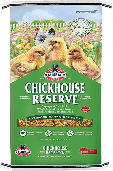 Kalmbach Feeds Chickhouse Reserve Extraordinary Chick Starter Feed， 30-lb bag