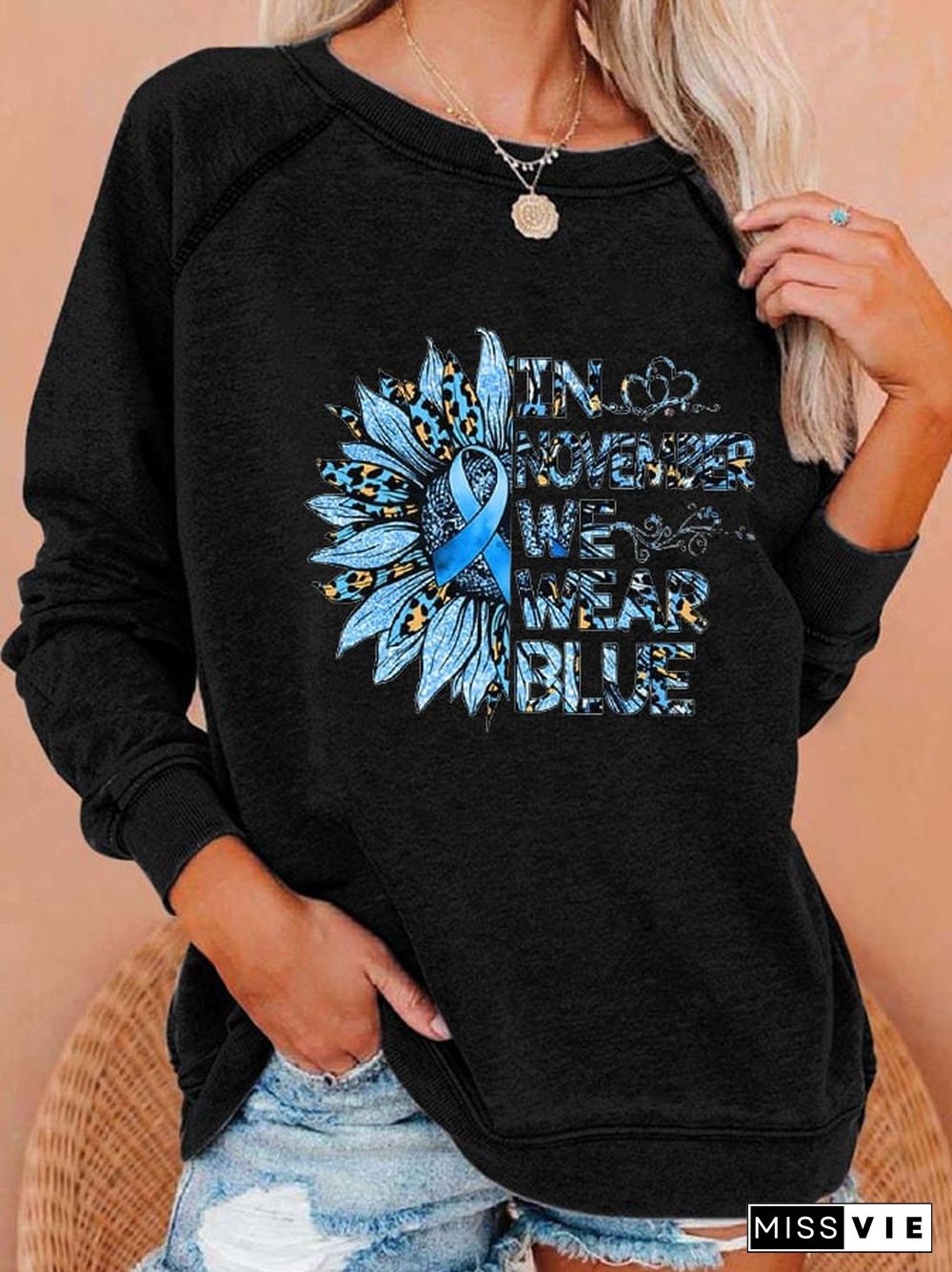 Women's Diabetes Awareness Casual Sweatshirt