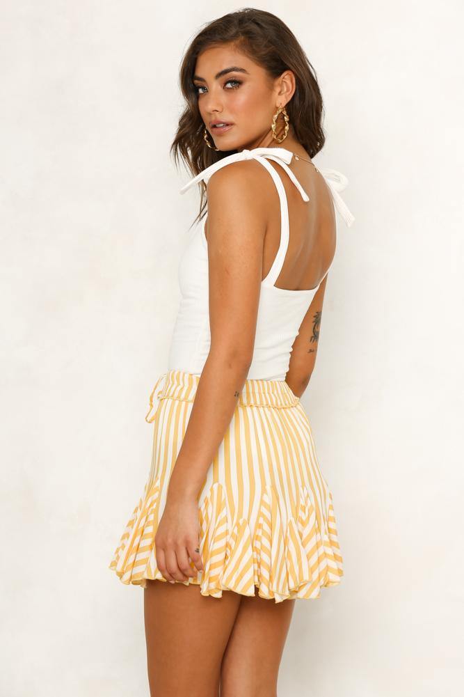 North Beach Mini Skirt Yellow