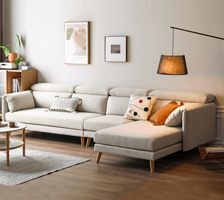 North American Oak Scandinavian Fabric Corner Sofa   Midcentury   Sofas   by GVAwood  Houzz