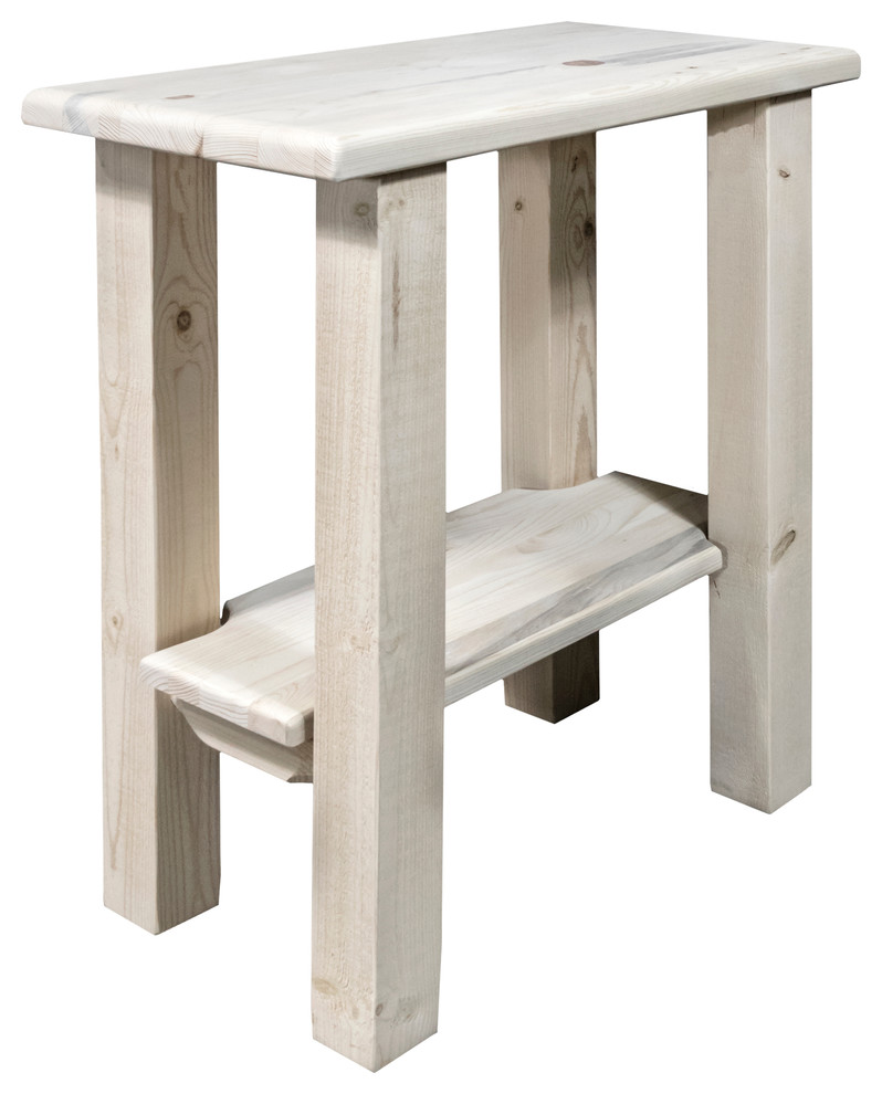 Homestead Chairside Table  Ready to Finish   Rustic   Side Tables And End Tables   by VirVentures  Houzz