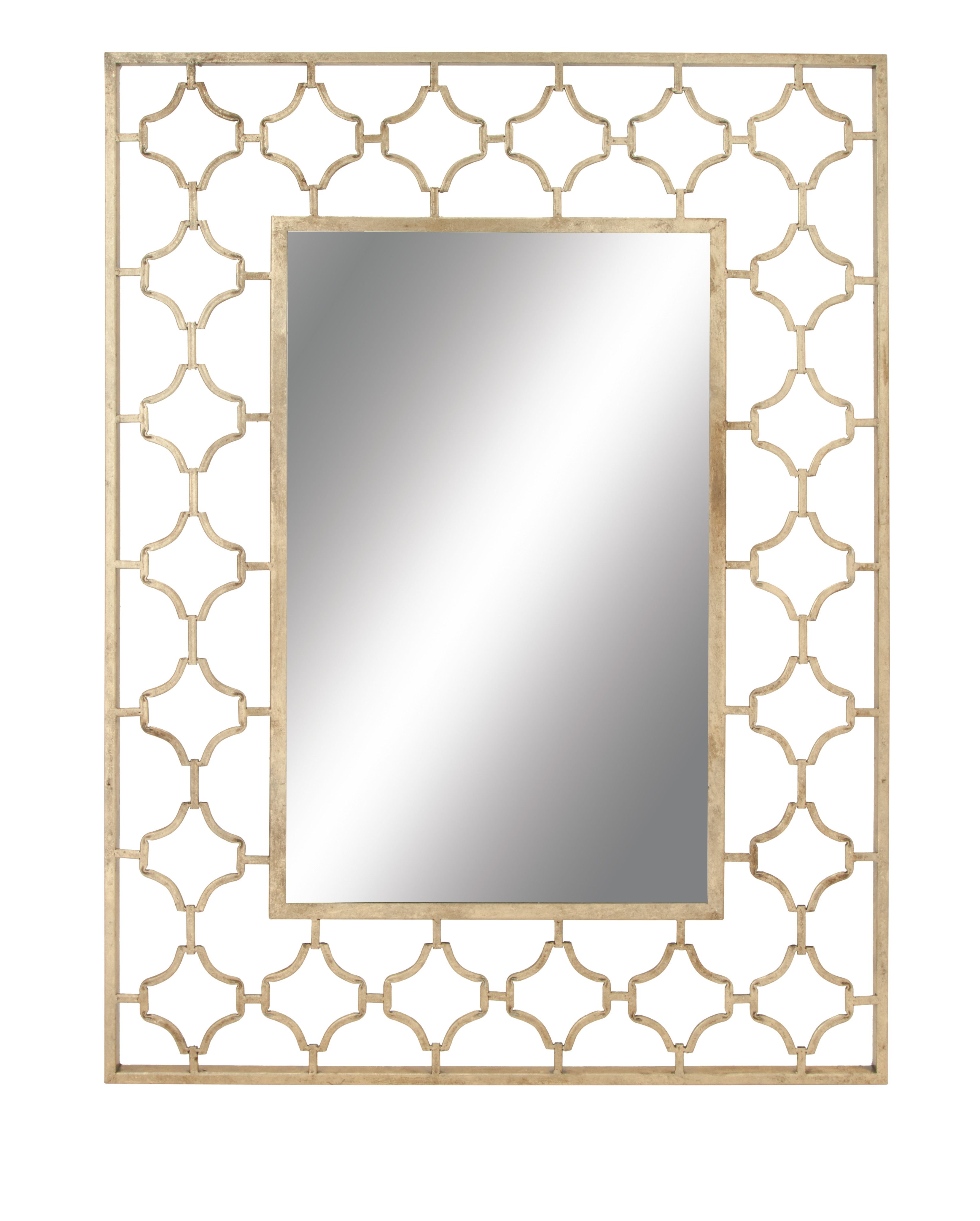 Gold Glam Metal Wall Mirror 50 x 38