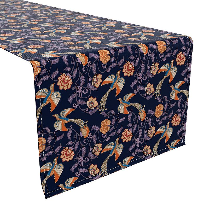 Table Runner， 100% Cotton， 16x108， Floral 48