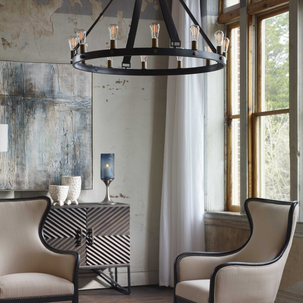 Elegant Black and White Curved Armchair   Transitional   Armchairs And Accent Chairs   by My Swanky Home  Houzz