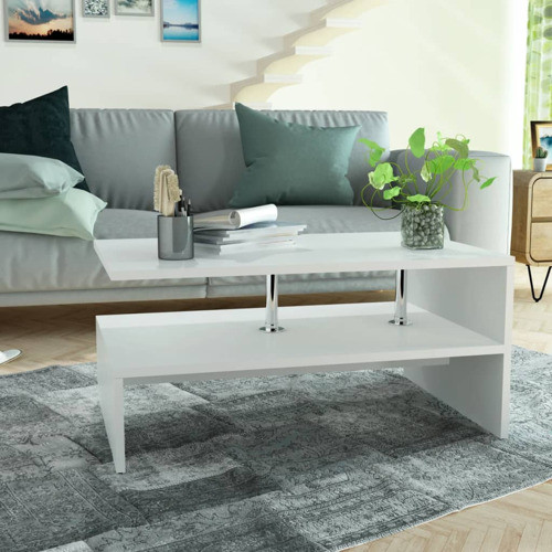 vidaXL Coffee Table End Table with Storage Side Table Engineered Wood Oak   Contemporary   Coffee Tables   by vidaXL LLC  Houzz