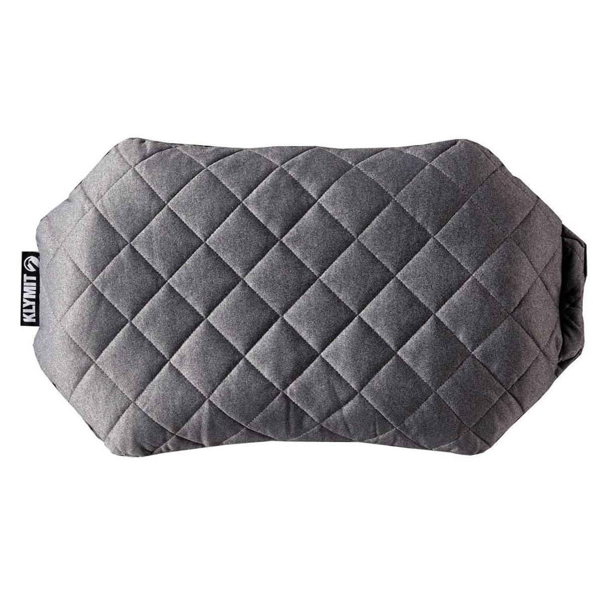 Klymit Luxe Camping Pillow  Gray  Gray 22in x 12.5in x 5.5in