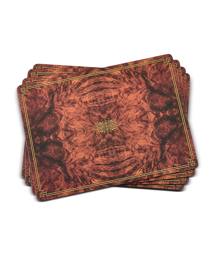 Pimpernel Walnut Burlap Placemats Set of 4