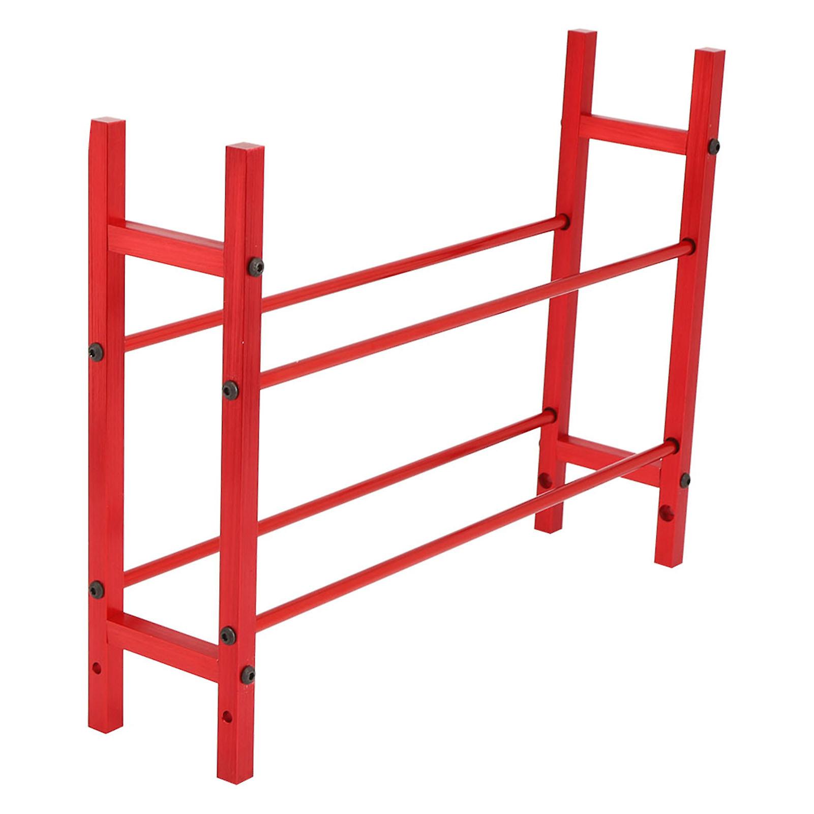 2tiers Rc Tyre Aluminum Alloy Shelf 1.9in Wheel Tire Storage Rack For Scx10 90046 D90 1/10 Model Crawler Carred