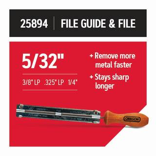 Oregon Chainsaw File Guide Includes 532 in. Round Saw Chain File for 38 in. low profile and 14 in. pitch saw chain 25894 25894-21