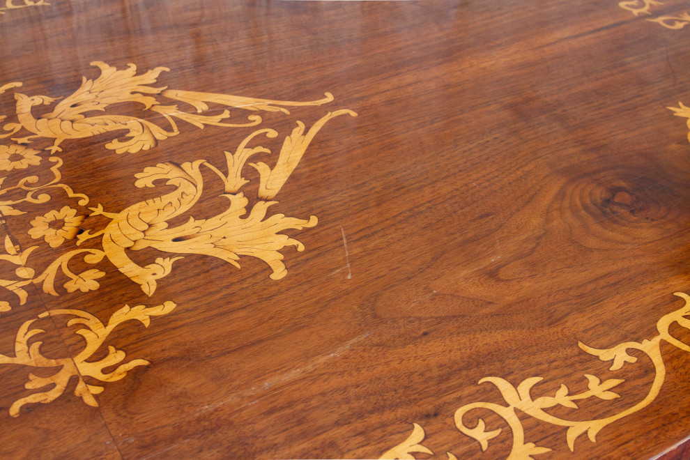 Dutch Colonial Marquetry Coffee Table   Traditional   Coffee Tables   by De cor  Houzz