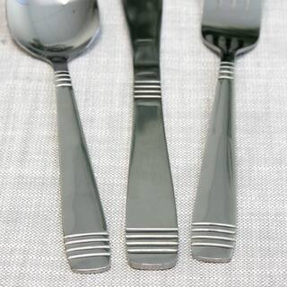 Gibson Home Palmore Plus 55-Piece Stainless Steel Flatware Set (Service for 8) 985100058M