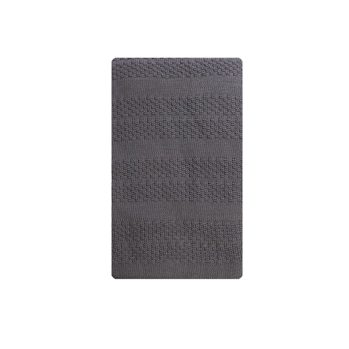 Karaca Home Charm Bold Anthracite Double Knit Blanket[ Antrasit Battaniye] 200.17.01.0269