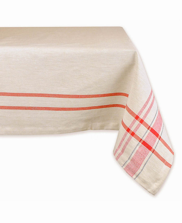 Design Imports French Stripe Tablecloth 60 x 84