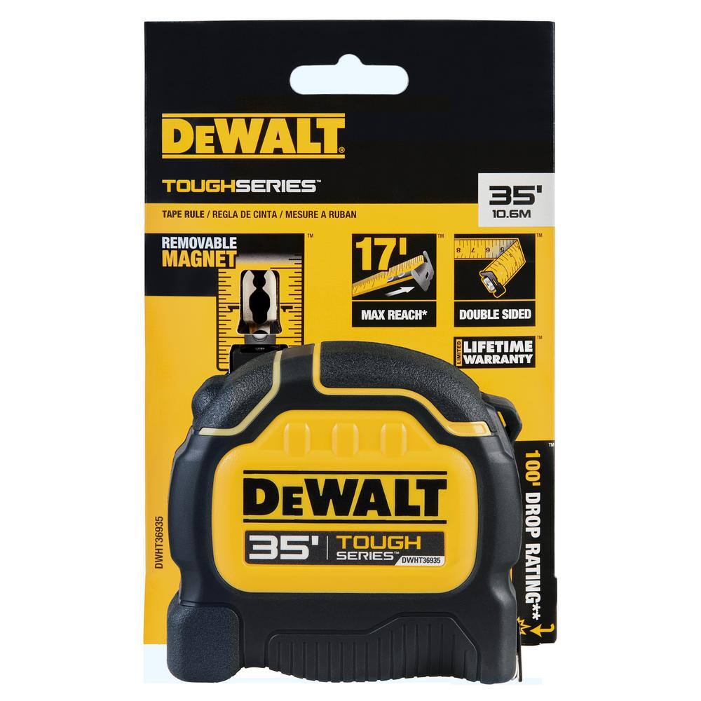 DW Tough Tape 35 ft. x 1-14 in. Tape Measure DWHT36935S