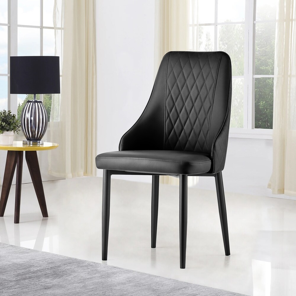 Modern PU Leather Upholstered Dining Chairs with High Back   17.72\