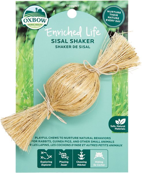 Oxbow Enriched Life Sisal Shaker Small Animal Chew Toy