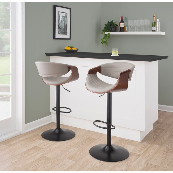 Carson Carrington Kanteborg Adjustable Bar Stool (Set of 2)