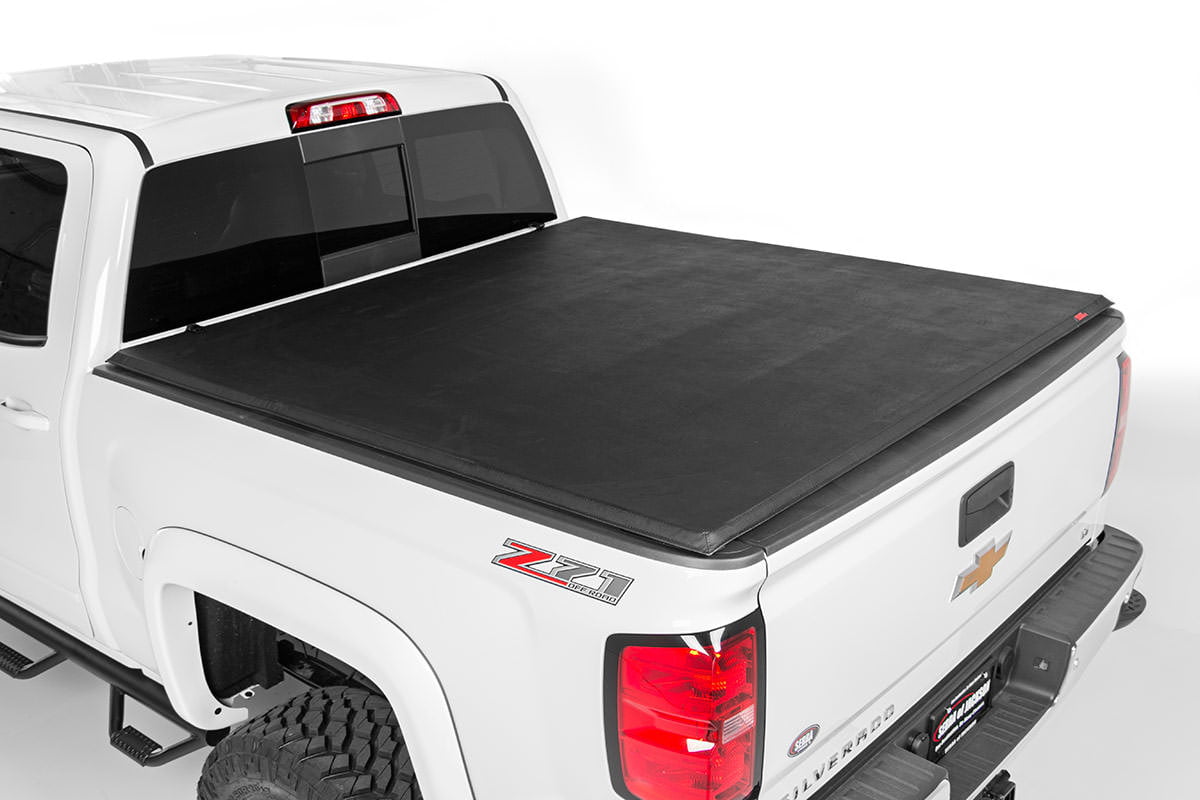 Rough Country Soft Tri-Fold Bed Cover for 88-06 Chevy 1500 | 6'6 - RC44288650