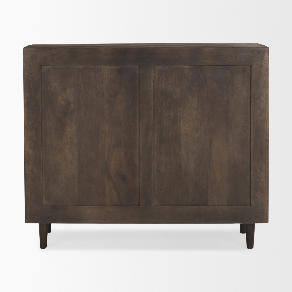 Tucker Solid Wood Patterned Accent Cabinet   Contemporary   Accent Chests And Cabinets   by Mercana  Houzz