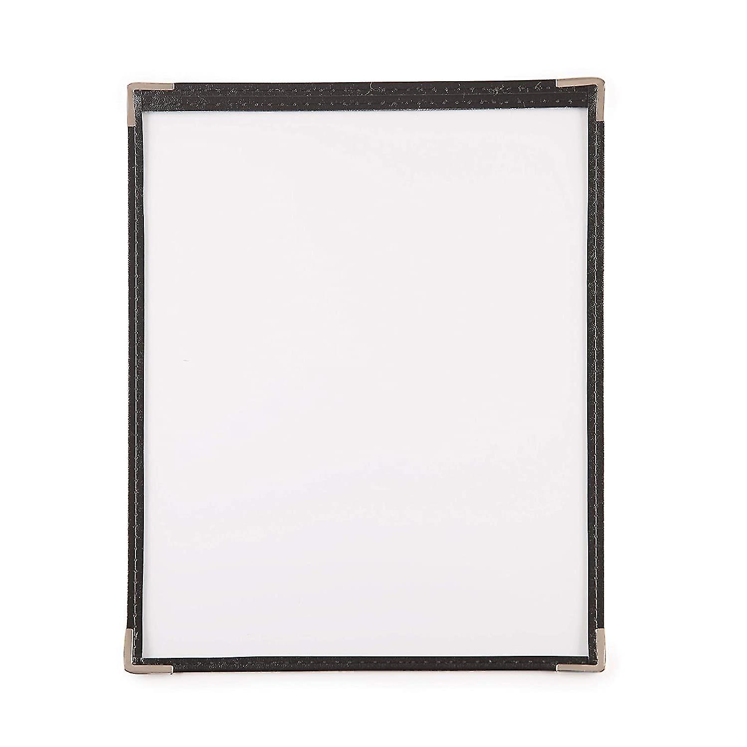 10 Pack Of Menu Covers - Single Page， 2 View， Fits 8.5 X 11 Inch Paper - Restaurant Menu Covers