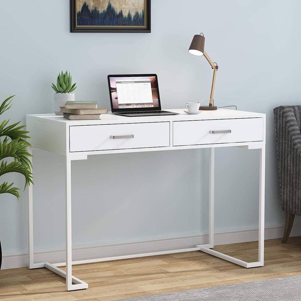 40 Inch Small Desk with Drawers