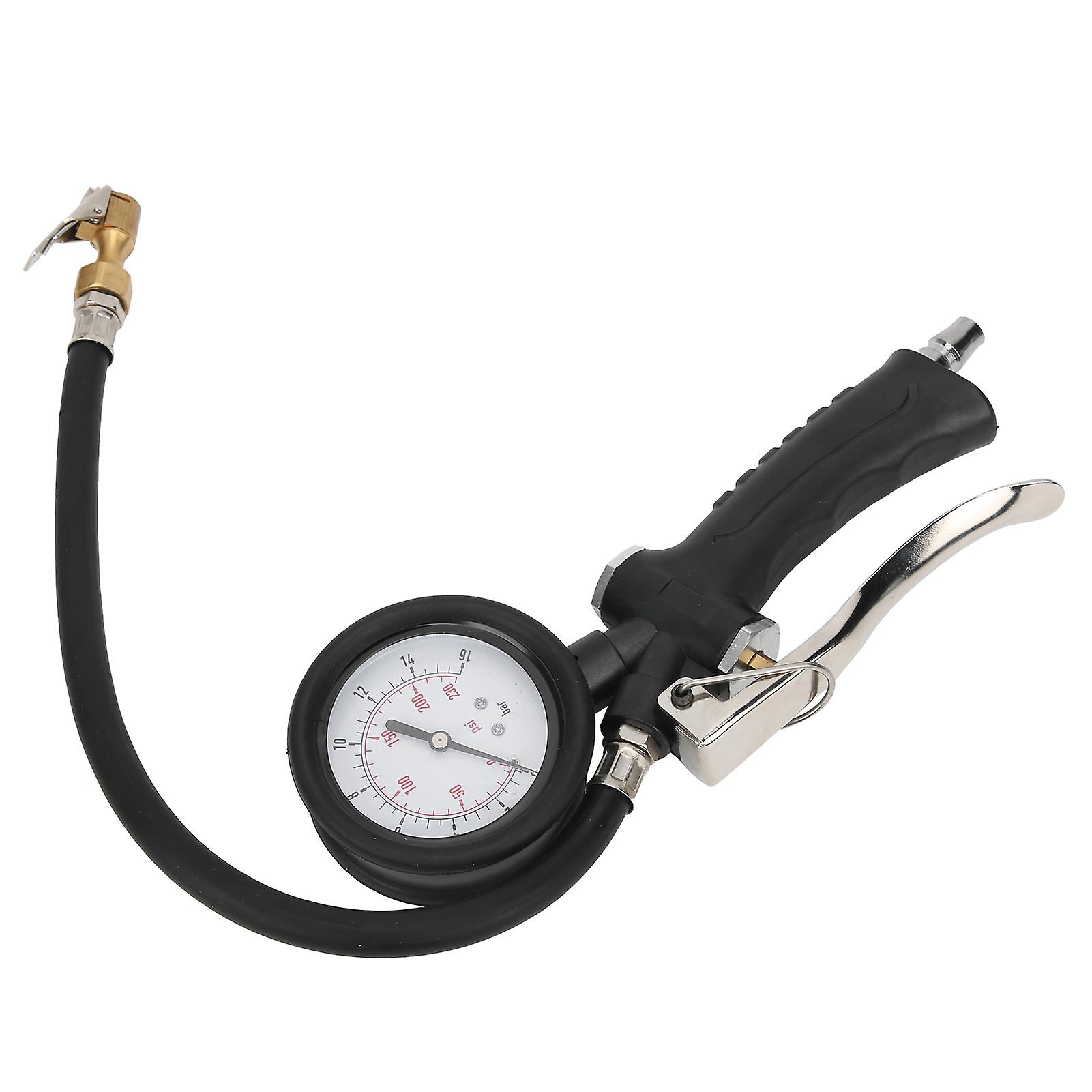 Tire Pressure Inflator Gauge Handheld For Car Motorcycle With Rotatable Head 20104