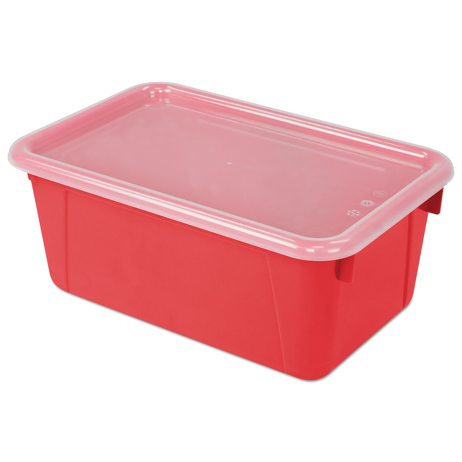 Cubby Bins with Clear Lids by Storex STX62407U06C