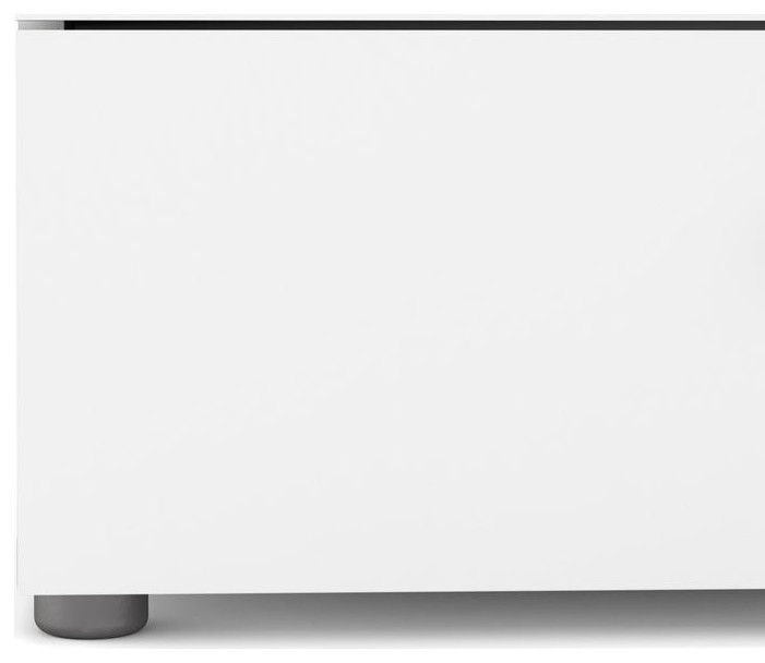 Austin 4 Drawer Chest  White   Contemporary   Dressers   by BisonOffice  Houzz