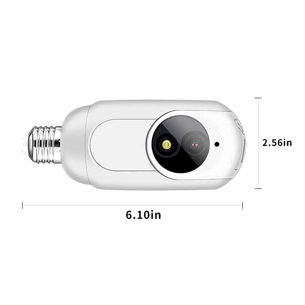 LiVIE Wired Light Bulb 1080P Wi-Fi Security Camera 360 PTZ Camera with Night Vision and 2-Way Audio YSWC008