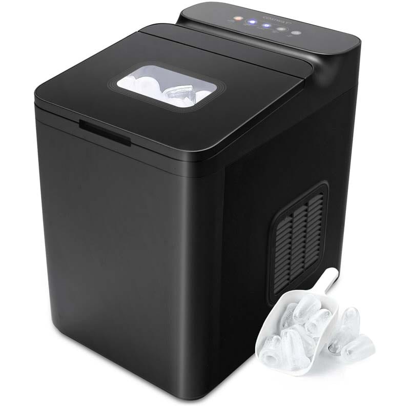 33LBS/24H Portable Ice Maker Countertop Auto Self-Cleaning Ice Machine with Scoop and Basket