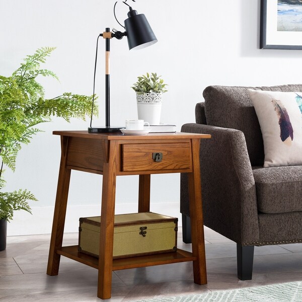 Leick Home Mission End Table with Drawer