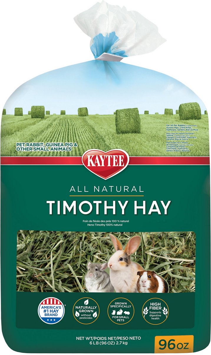 Kaytee All Natural Timothy Hay for Small Animal Pets 6 Pound (Pack of 1)