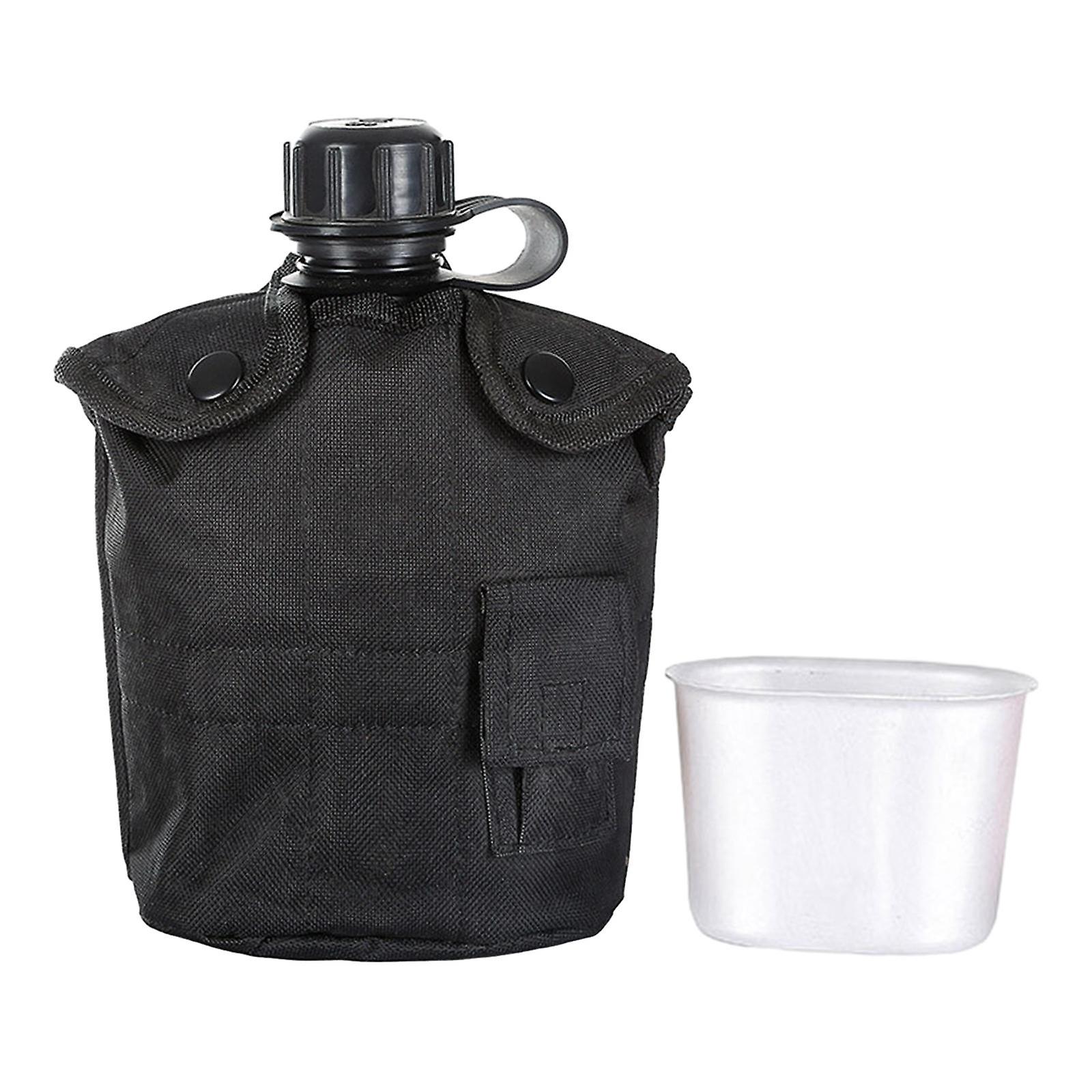 Water Bottle Kettle Bag Outdoor Bottle For Outdoor Activities Hunting Hiking Black