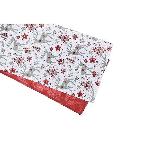 Cotton Table Runner 54 Reindeer