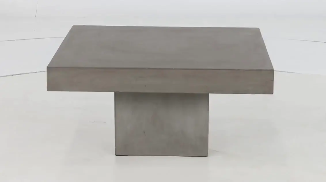 Clemente Modern Polished Concrete Coffee Table