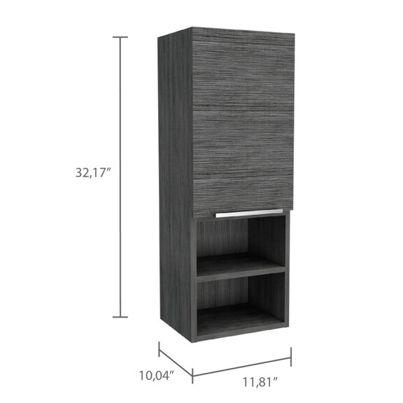 Kingston Rectangle 2 Shelf Medicine Cabinet Smokey...