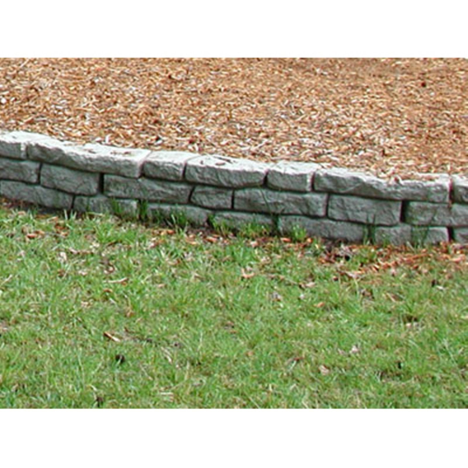 RTS Home Accents Straight Rock Lock Residential Landscaping - Set of 2