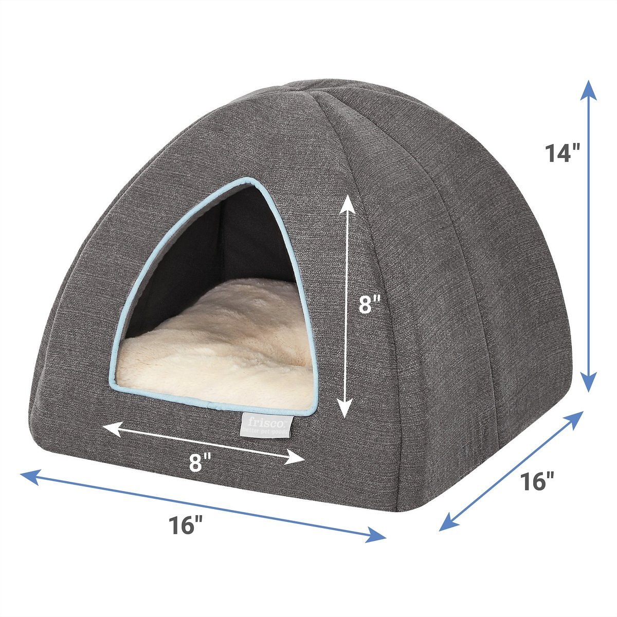 Frisco Igloo Covered Cat and Dog Bed