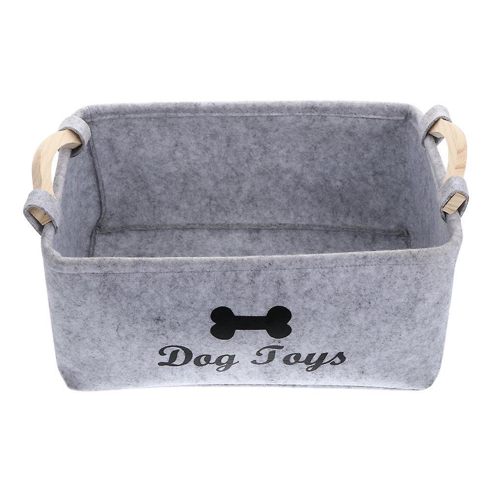 Sturdy dog toys storage basket